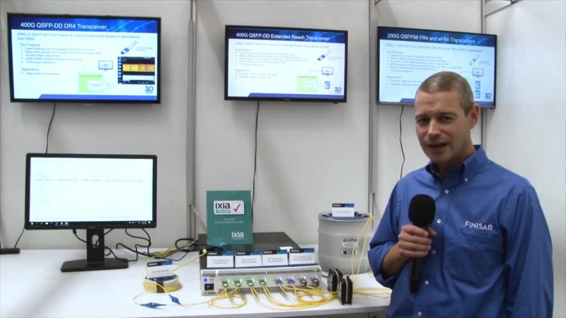 AresONE Validates Finisar 200GE/400GE Transceivers